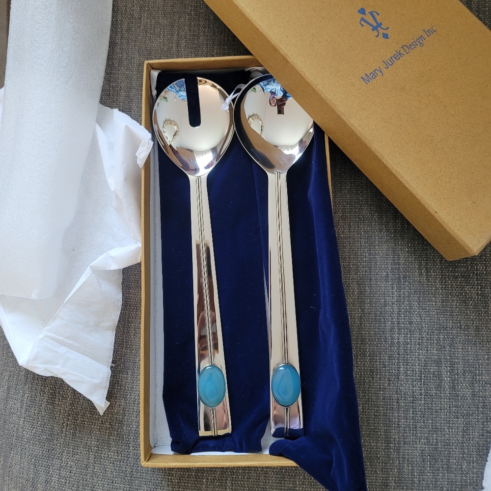Sold out Mary Jurek Server with blue onyx stones